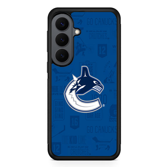 Vancouver Canucks Pattern Samsung Galaxy S26 Plus Case | Slim Rubber Case for Samsung Galaxy S26 Plus