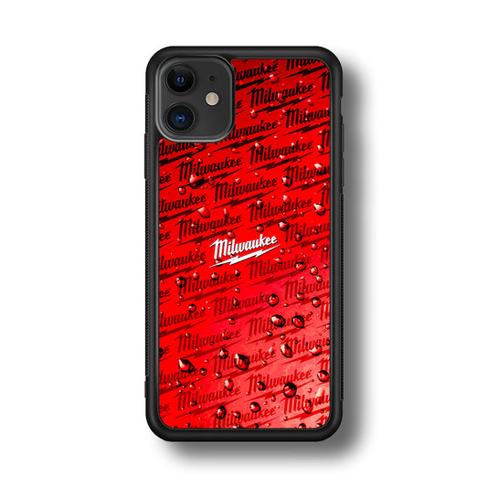 Milwaukee Tool Water Droplet iPhone 11 Case | Slim Rubber Case for iPhone 11