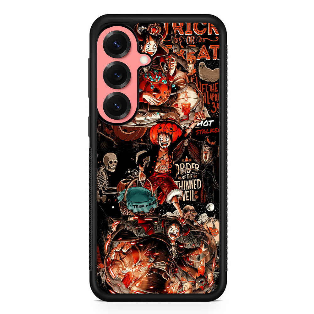 One Piece Luffy Halloween Samsung Galaxy S25 Case | Protective Case for Samsung Galaxy S25