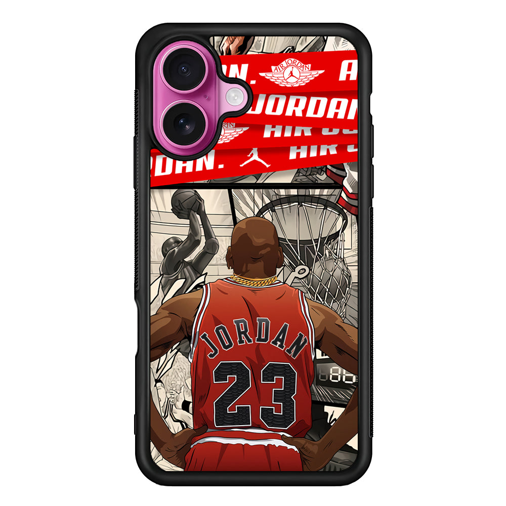 Air Jordan Looking at Victory iPhone 17 Case - Slim Rubber Case for iPhone 17