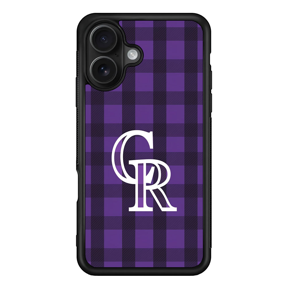 Colorado Rockies Pattern iPhone 16 Case - Oxvistore