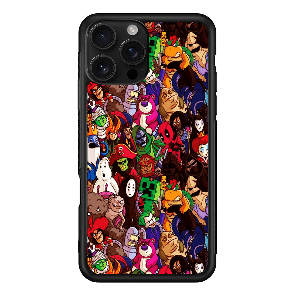 Cartoon Villain Collection iPhone 16 Pro Case | Durable Protective Case for iPhone 16 Pro