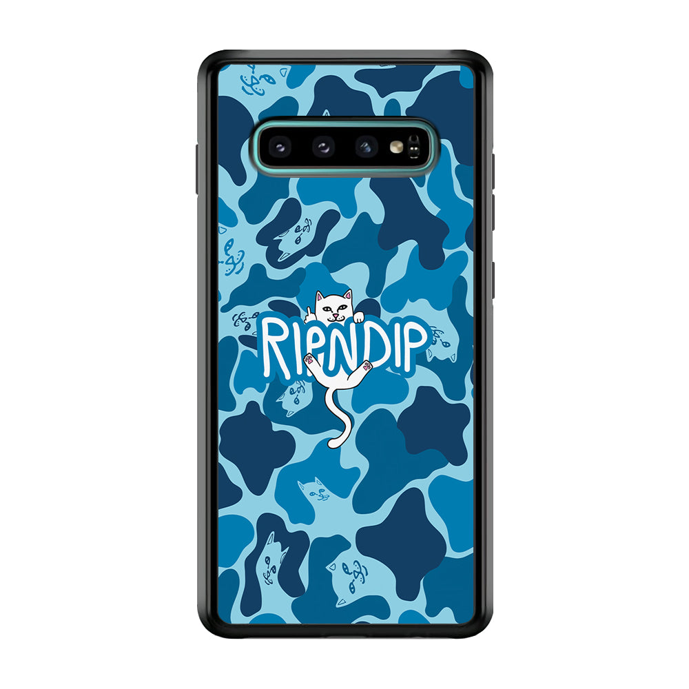 Rip N Dip Blue Camo Samsung Galaxy S10 Plus Case | Slim Rubber Case for Samsung Galaxy S10 Plus