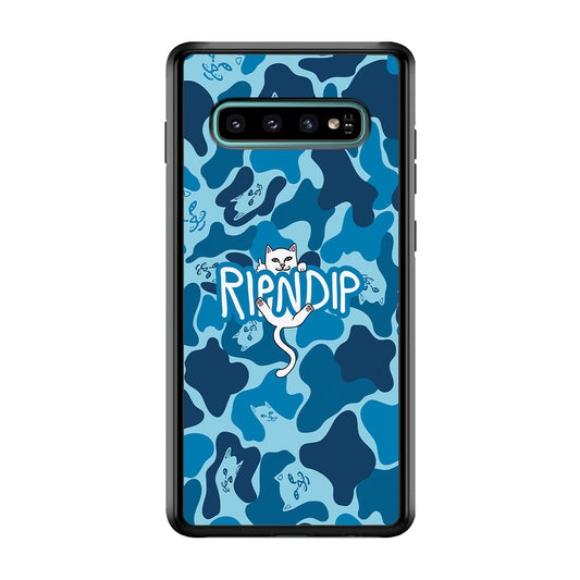 Rip N Dip Blue Camo Samsung Galaxy S10 Plus Case | Slim Rubber Case for Samsung Galaxy S10 Plus