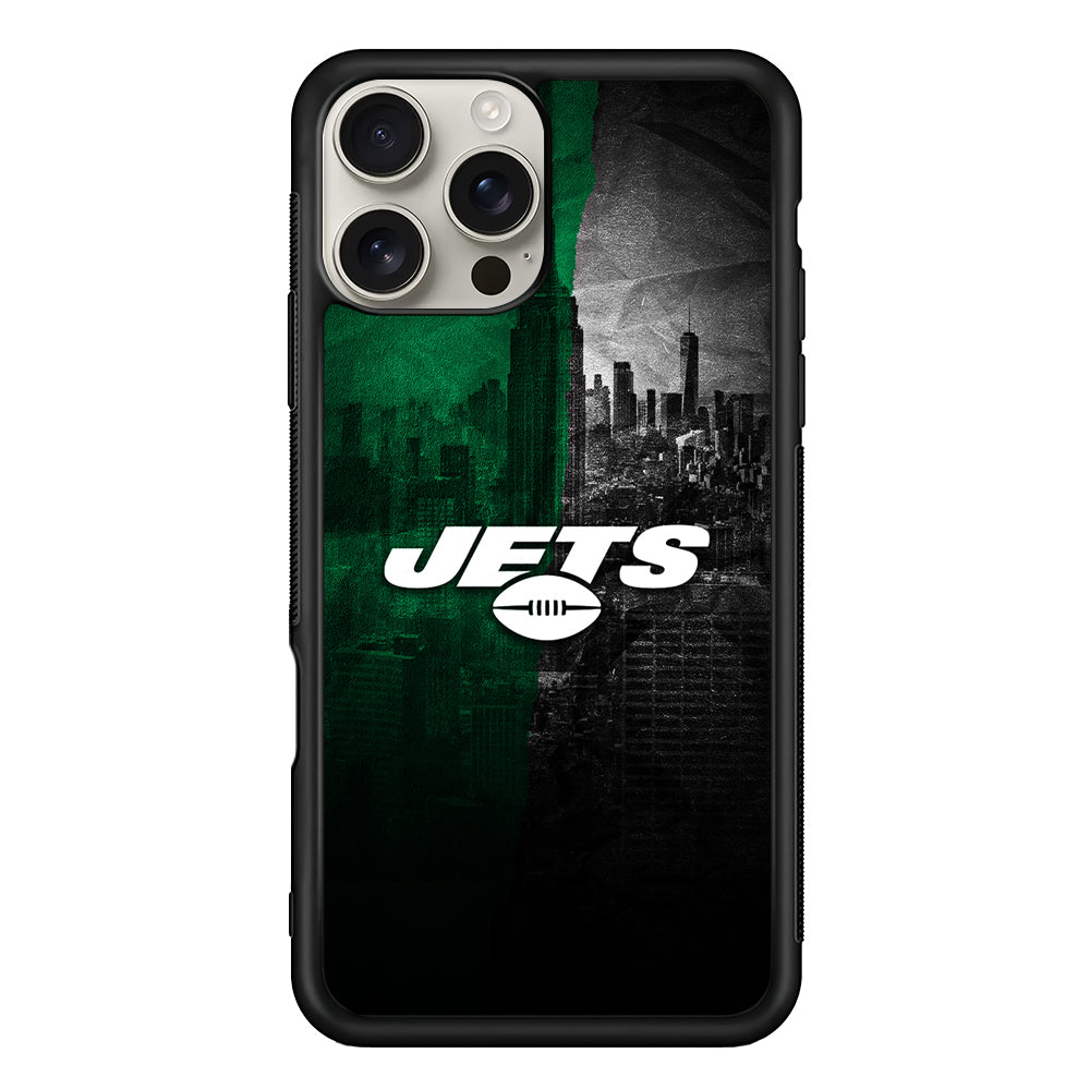 New York Jets City Background iPhone 16 Pro Max Case | Stylish Protective Case for iPhone 16 Pro Max