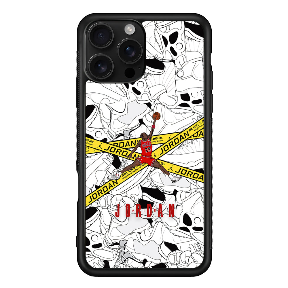 Air Jordan Jump and Fly iPhone 16 Pro Case - Stylish Protective Cover for iPhone 16 Pro