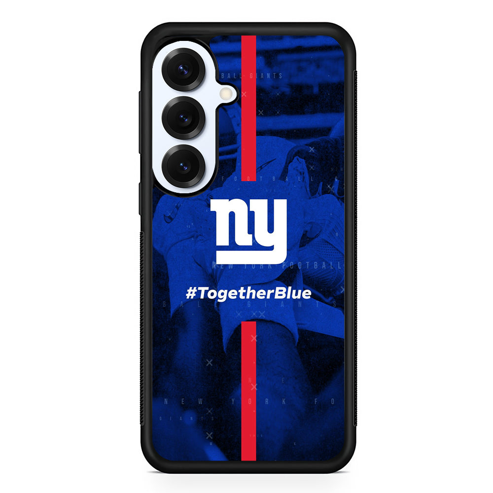 New York Giants Together Blue Samsung Galaxy S25 Plus Case | Slim Rubber Cover for Samsung Galaxy S25 Plus