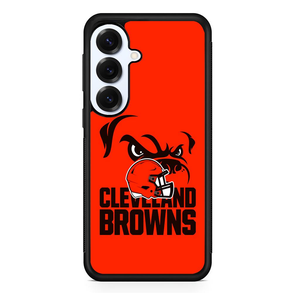 Cleveland Browns Helmet Samsung Galaxy S25 Plus Case | Slim Rubber Cover for Samsung Galaxy S25 Plus