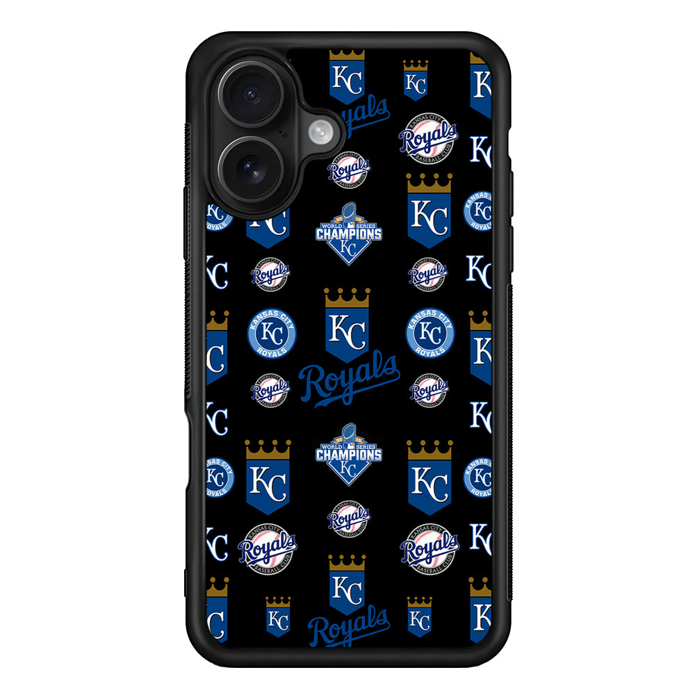 Kansas City Royals Pattern iPhone 16 Case - Oxvistore