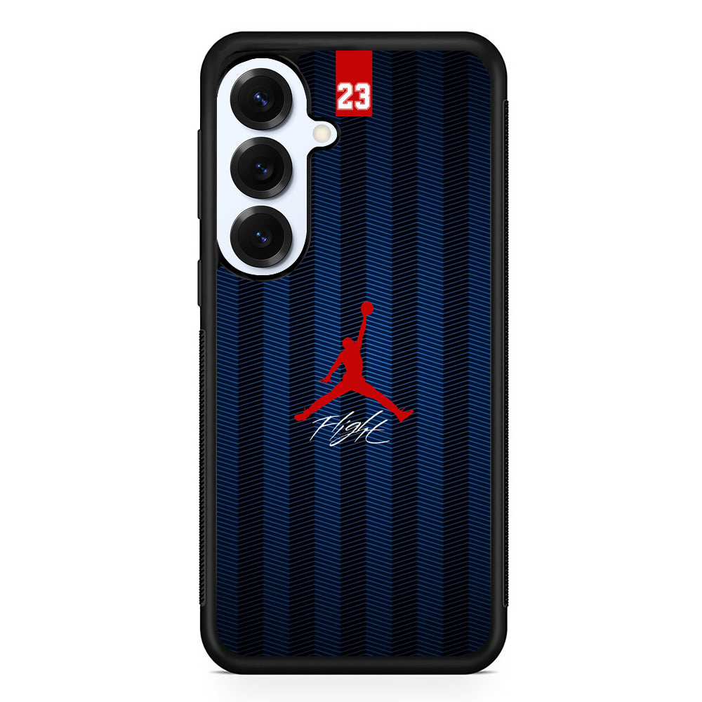 Air Jordan Deep Blue Art Line Samsung Galaxy S25 Plus Case | Durable Samsung Galaxy S25 Plus Phone Case