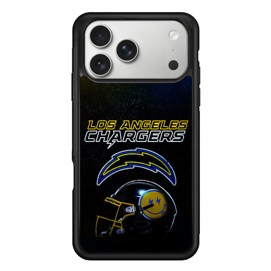 Los Angeles Chargers Helmet iPhone 17 Pro Case | Slim Rubber Case for iPhone 17 Pro