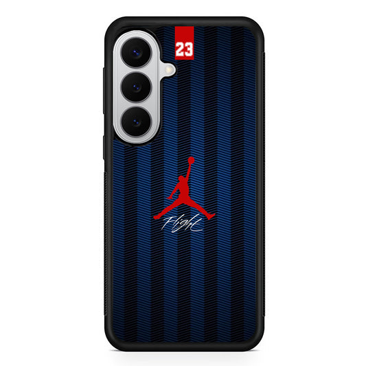 Air Jordan Deep Blue Art Line Samsung Galaxy S26 Case | Slim Samsung Galaxy S26 Rubber Case