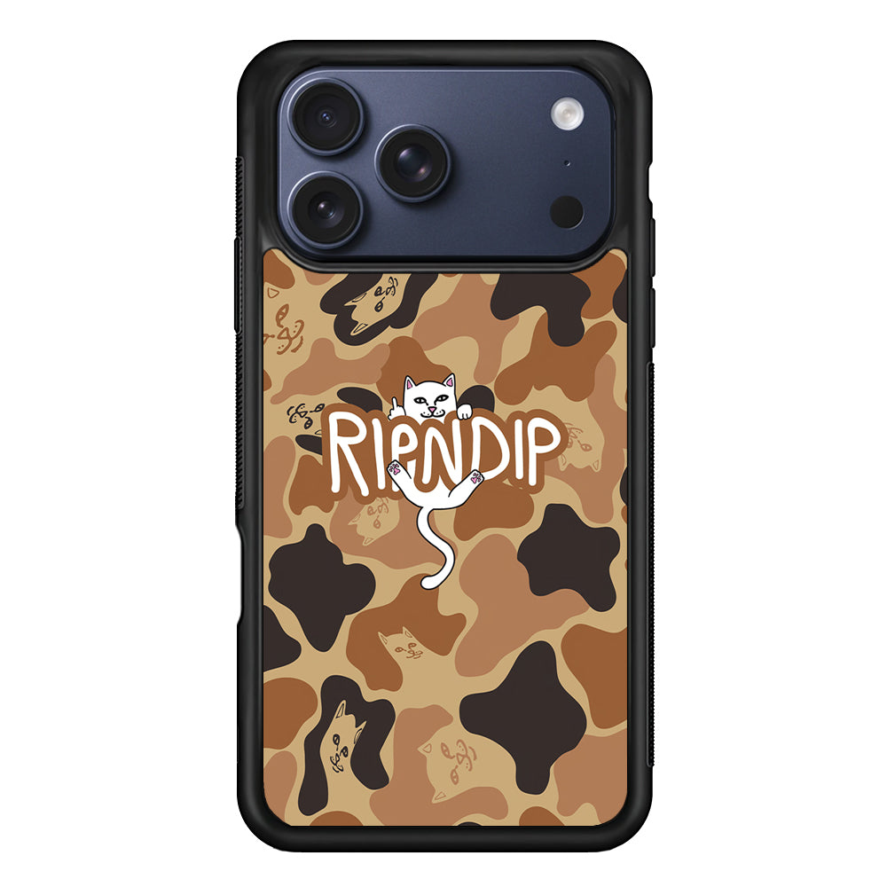 Rip N Dip Brown Camo iPhone 17 Pro Max Case | Slim Rubber Case for iPhone 17 Pro Max
