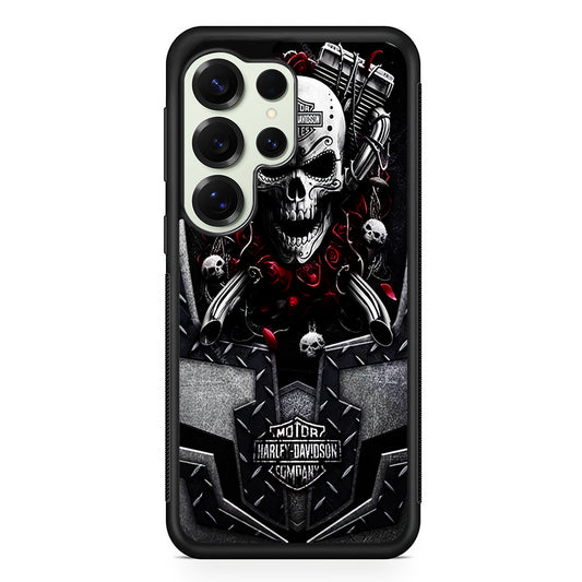 Harley Davidson Skull Art Samsung Galaxy S25 Ultra Case | Durable Rubber Case for Samsung Galaxy S25 Ultra