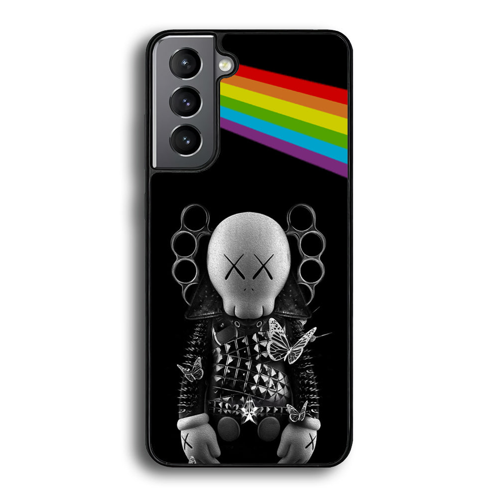 Kaws Metal Style Rainbow Samsung Galaxy S24 Plus Case | Slim Rubber Case for Samsung Galaxy S24 Plus
