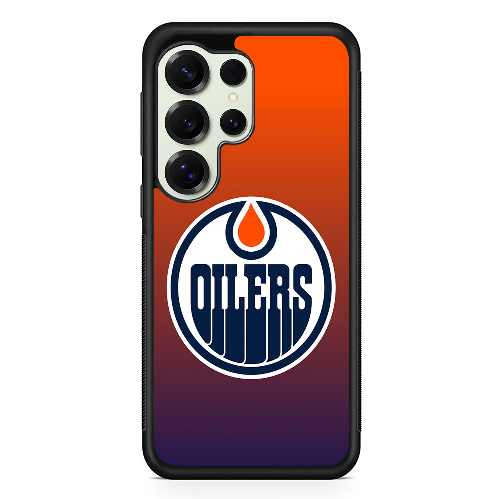 Edmonton Oilers Gradient Samsung Galaxy S25 Ultra Case | Durable Rubber Case for Samsung Galaxy S25 Ultra