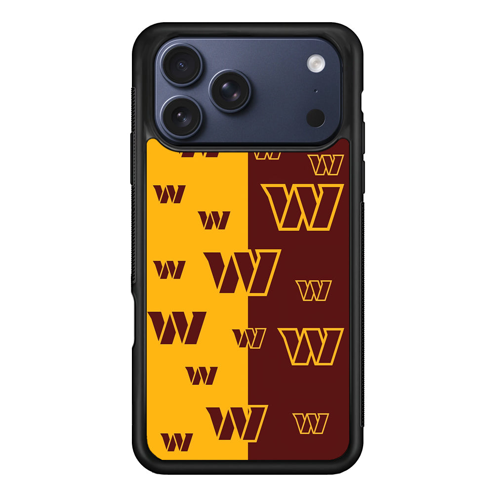 Washington Commanders Logo Pattern iPhone 17 Pro Max Case | Slim Protective Cover for iPhone 17 Pro Max