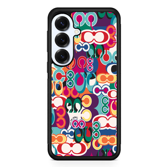 Coach Colorful Samsung Galaxy S25 Plus Case | Slim Rubber Case for Samsung Galaxy S25 Plus