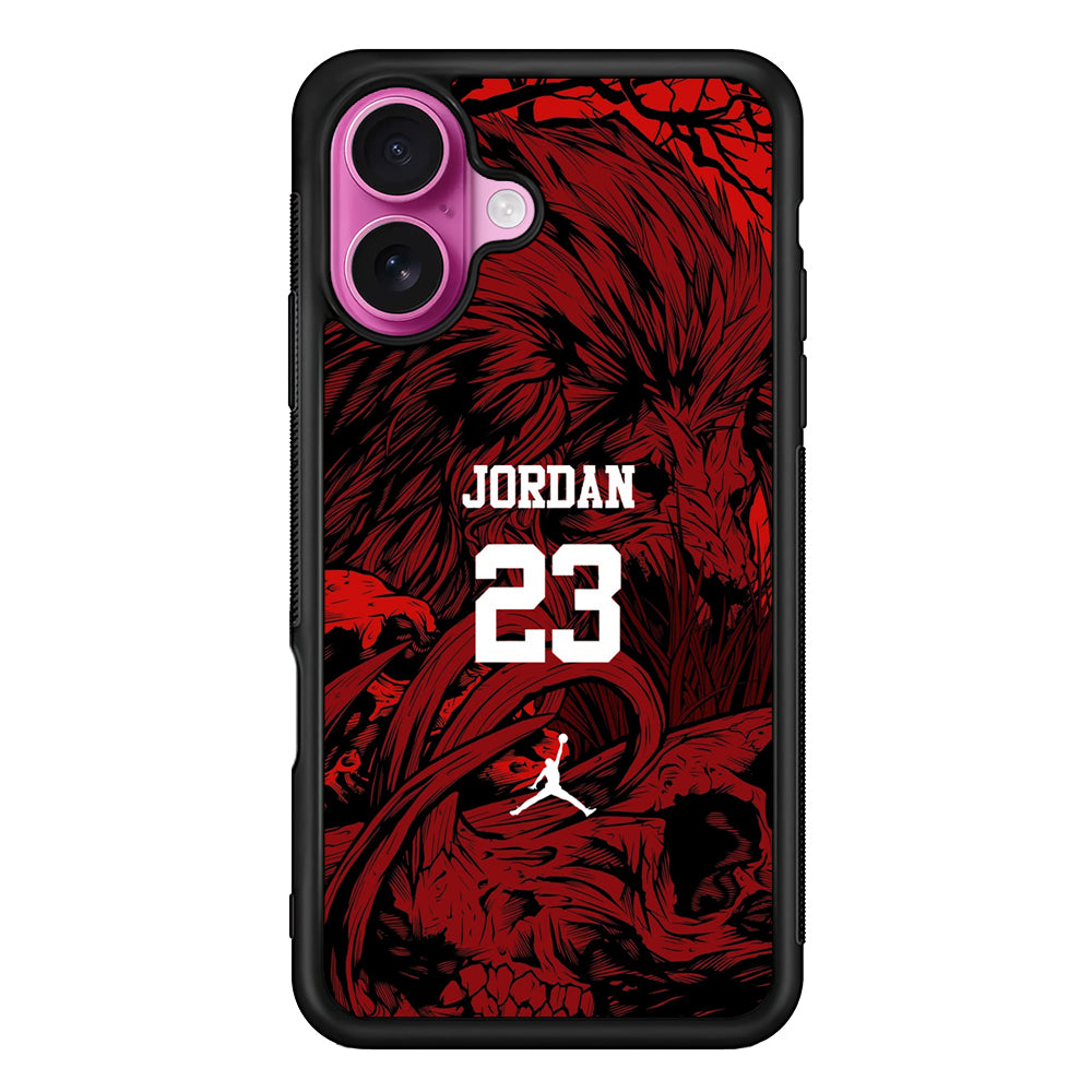 Air Jordan Lion Inside of Mind iPhone 17 Case - Slim Rubber Case for iPhone 17
