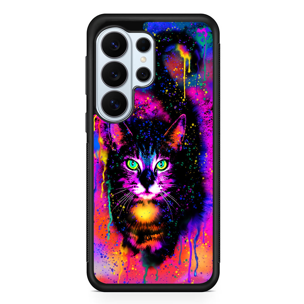 Cute Rainbow Cat Painting Samsung Galaxy S26 Ultra Case | Protective Phone Cover