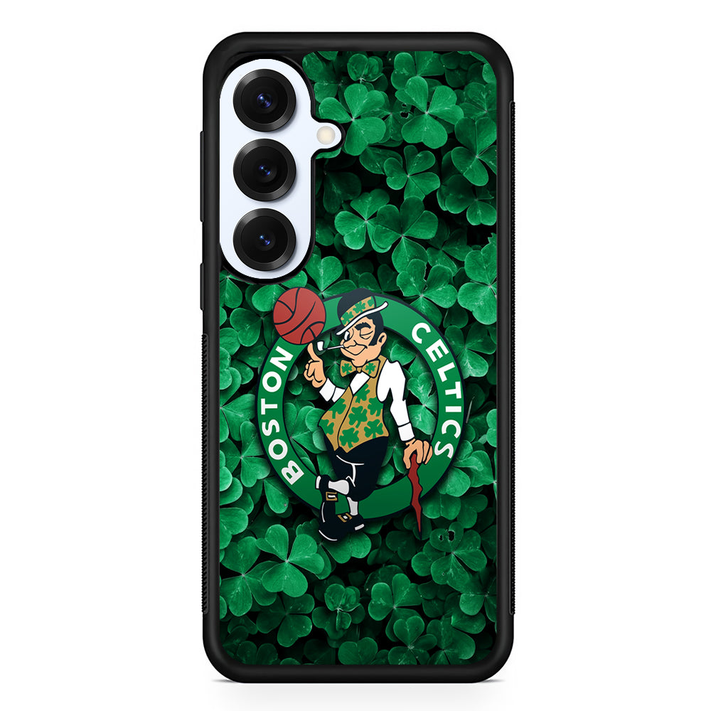Boston Celtics Leaf Samsung Galaxy S25 Plus Case | Slim Rubber Cover for Samsung Galaxy S25 Plus