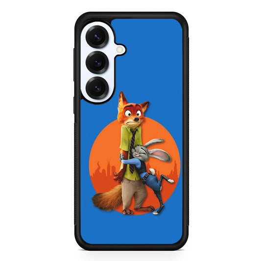Zootopia Nick and Judy Hug Samsung Galaxy S25 Plus Case | Slim Rubber Cover for Samsung Galaxy S25 Plus
