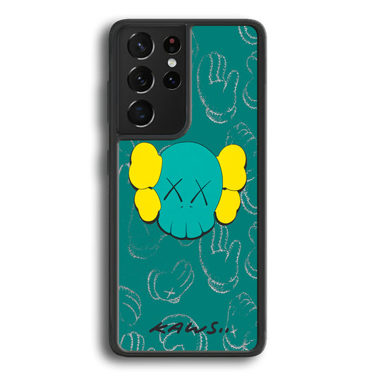 Kaws Face Tosca Touch Samsung Galaxy S23 Ultra Case | Slim Rubber Case for Samsung Galaxy S23 Ultra