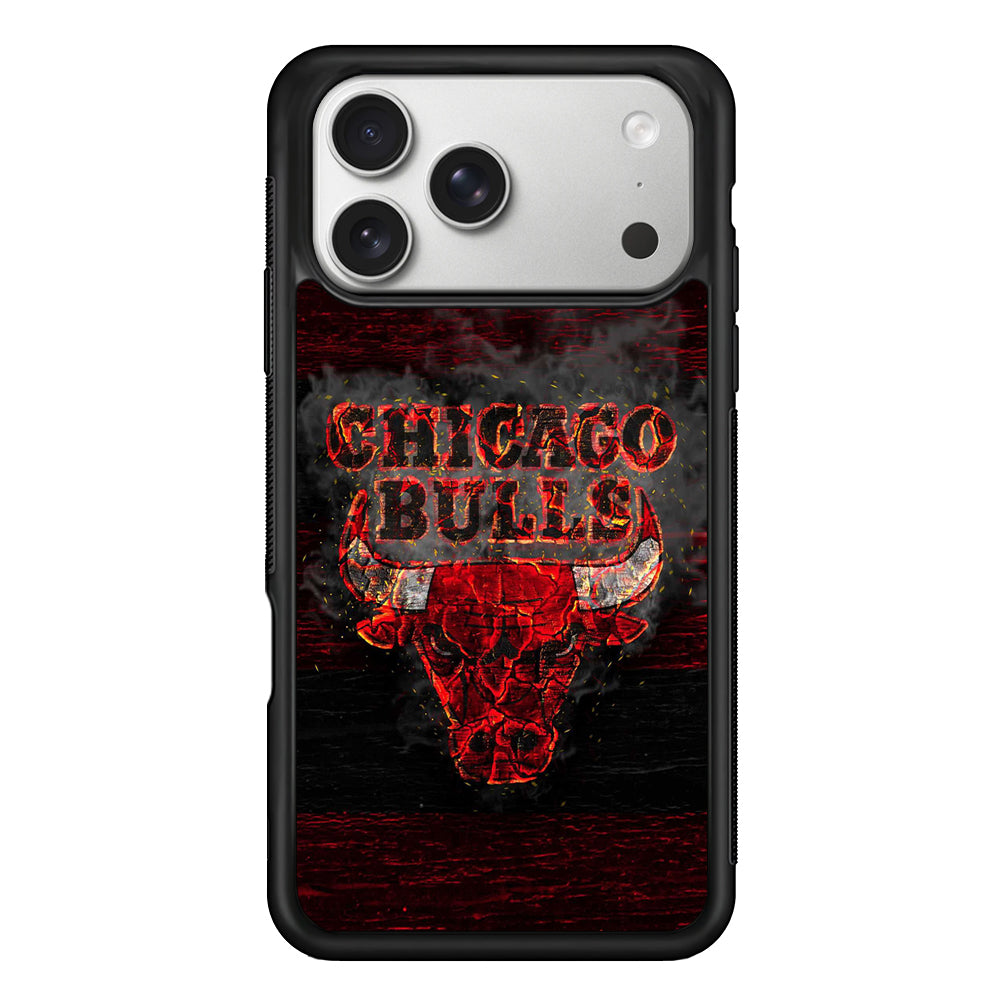 Chicago Bulls Burn iPhone 17 Pro Case | Slim Rubber Case for iPhone 17 Pro