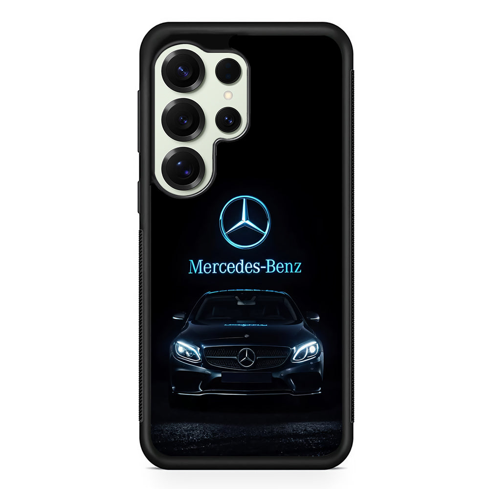 Mercedes-Benz Blue Dark Aesthetic Samsung Galaxy S25 Ultra Case | Slim Rubber Case for Samsung Galaxy S25 Ultra