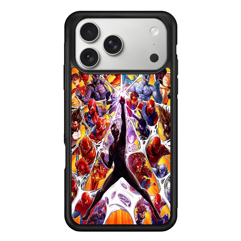 Spider-Man Multiverse Art iPhone 17 Pro Case | Slim Rubber Case for iPhone 17 Pro