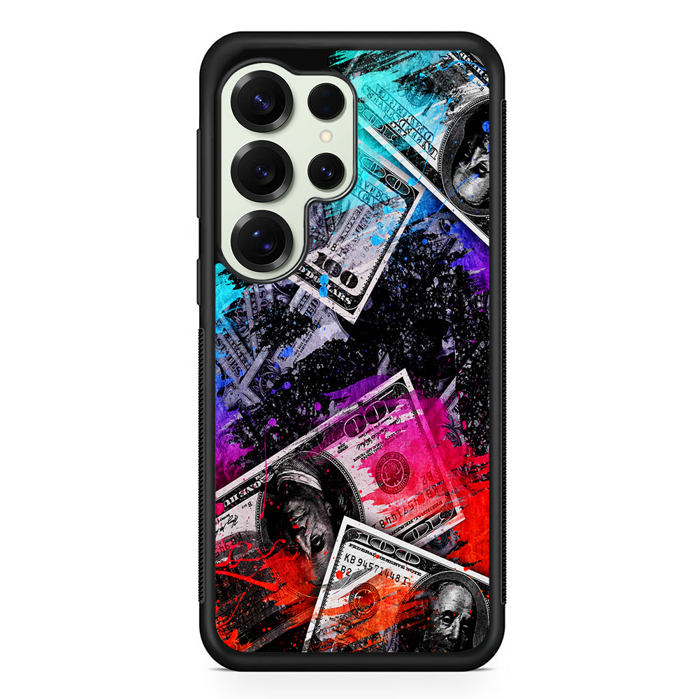 Money Bills Art Abstract Samsung Galaxy S25 Ultra Case | Durable Rubber Case for Samsung Galaxy S25 Ultra