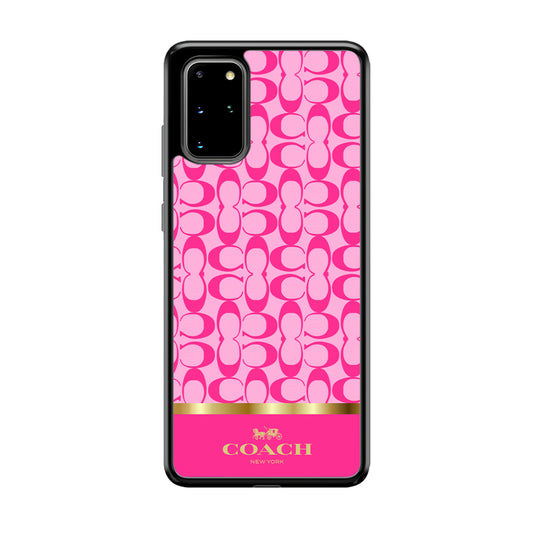 Coach Pink Pattern Samsung Galaxy S20 Plus Case | Slim Rubber Case for Samsung Galaxy S20 Plus