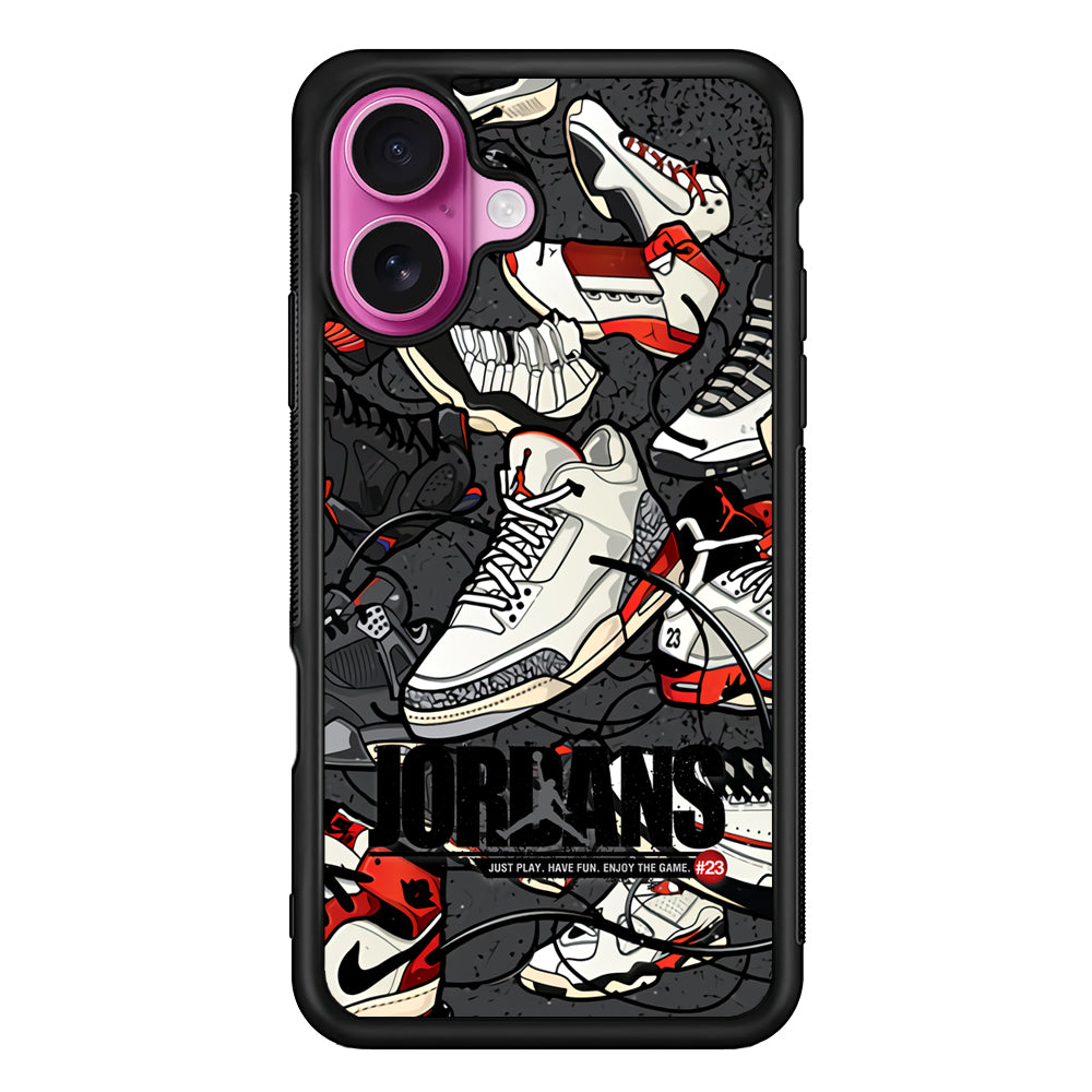Air Jordan Play and Enjoy The Game iPhone 17 Case - Slim Rubber Case for iPhone 17