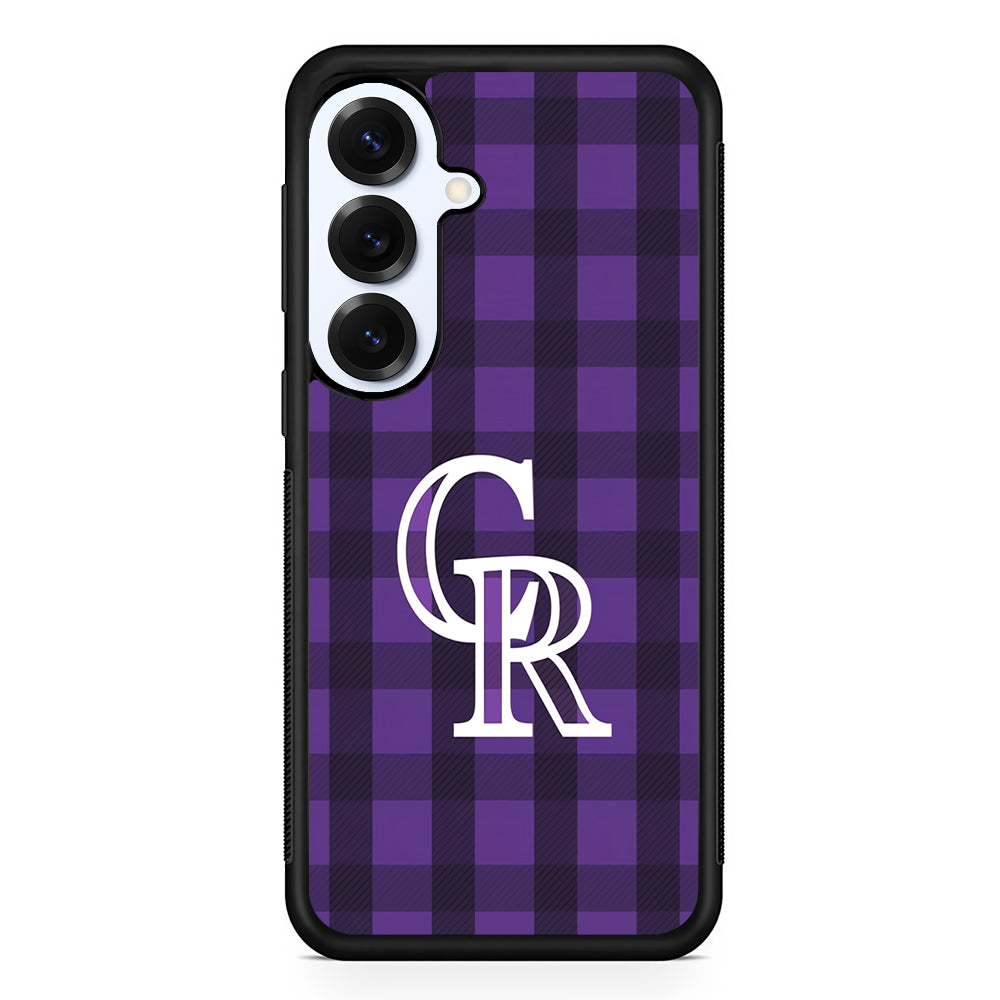 Colorado Rockies Pattern Samsung Galaxy S25 Plus Case | Slim Rubber Cover for Samsung Galaxy S25 Plus