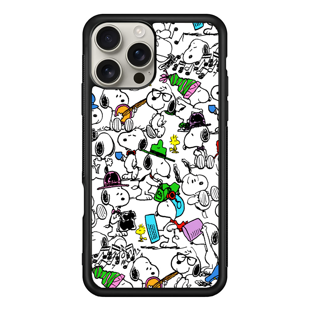 Snoopy and All His Activities iPhone 16 Pro Max Case | Stylish Protective Case for iPhone 16 Pro Max