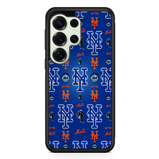 New York Mets Logo Samsung Galaxy S25 Ultra Case | Durable Rubber Case for Samsung Galaxy S25 Ultra