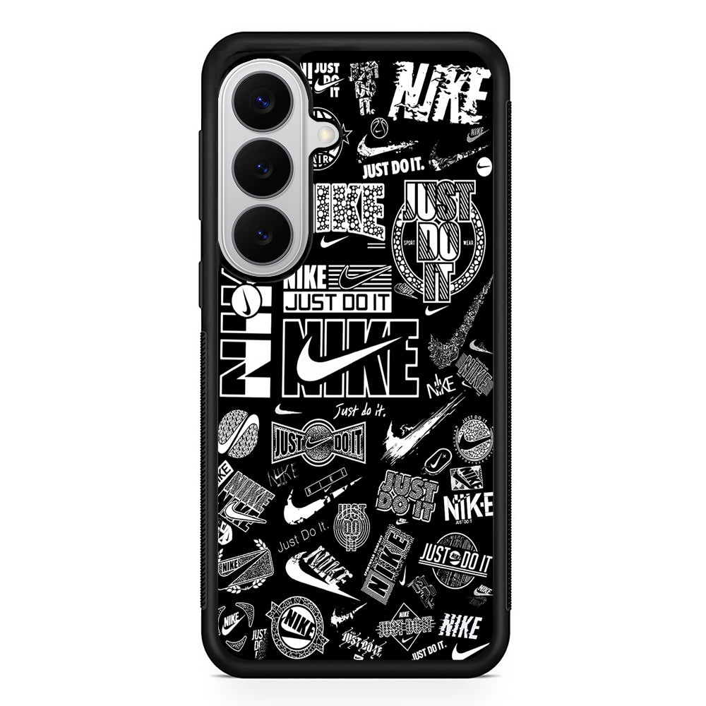 Cool Nike Logo Black White Samsung Galaxy S26 Case | Slim Samsung Galaxy S26 Rubber Case