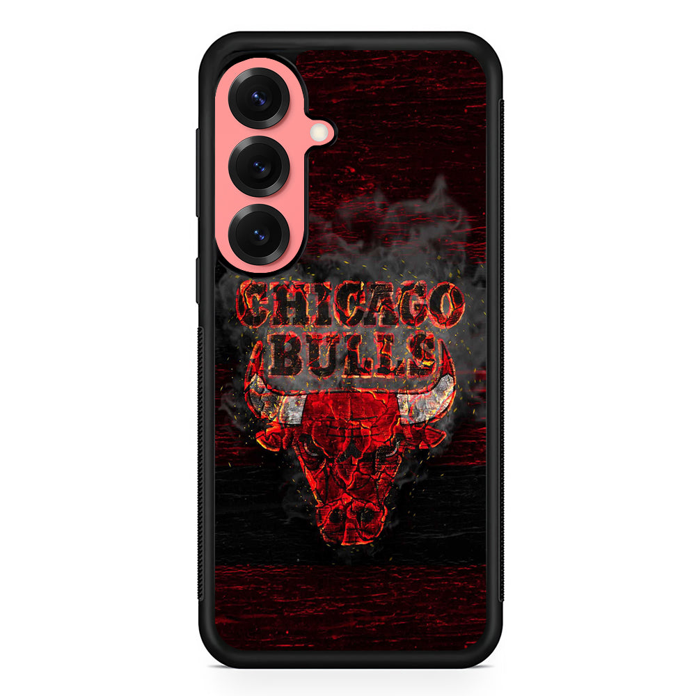 Chicago Bulls Burn Samsung Galaxy S25 Case | Protective Case for Samsung Galaxy S25