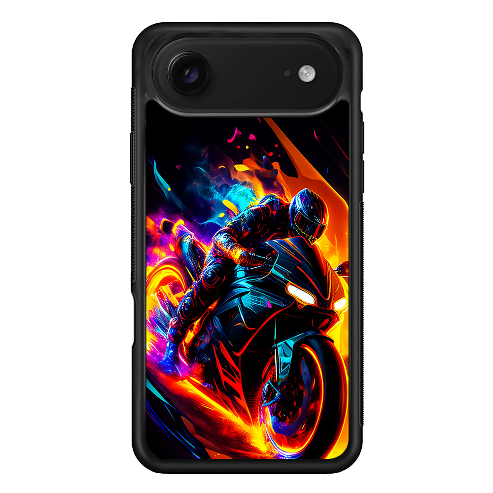 The Neon Cyber Ride Motorbike iPhone 17 Air Case | Protective Case for iPhone 17 Air