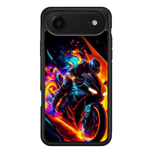 The Neon Cyber Ride Motorbike iPhone 17 Air Case | Protective Case for iPhone 17 Air