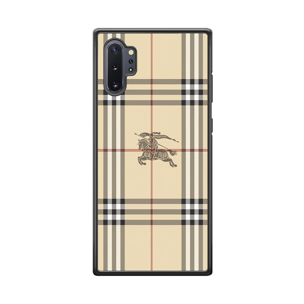 Burberry Latte Cream Samsung Galaxy Note 10 Plus Case | Slim Rubber Case for Samsung Galaxy Note 10 Plus