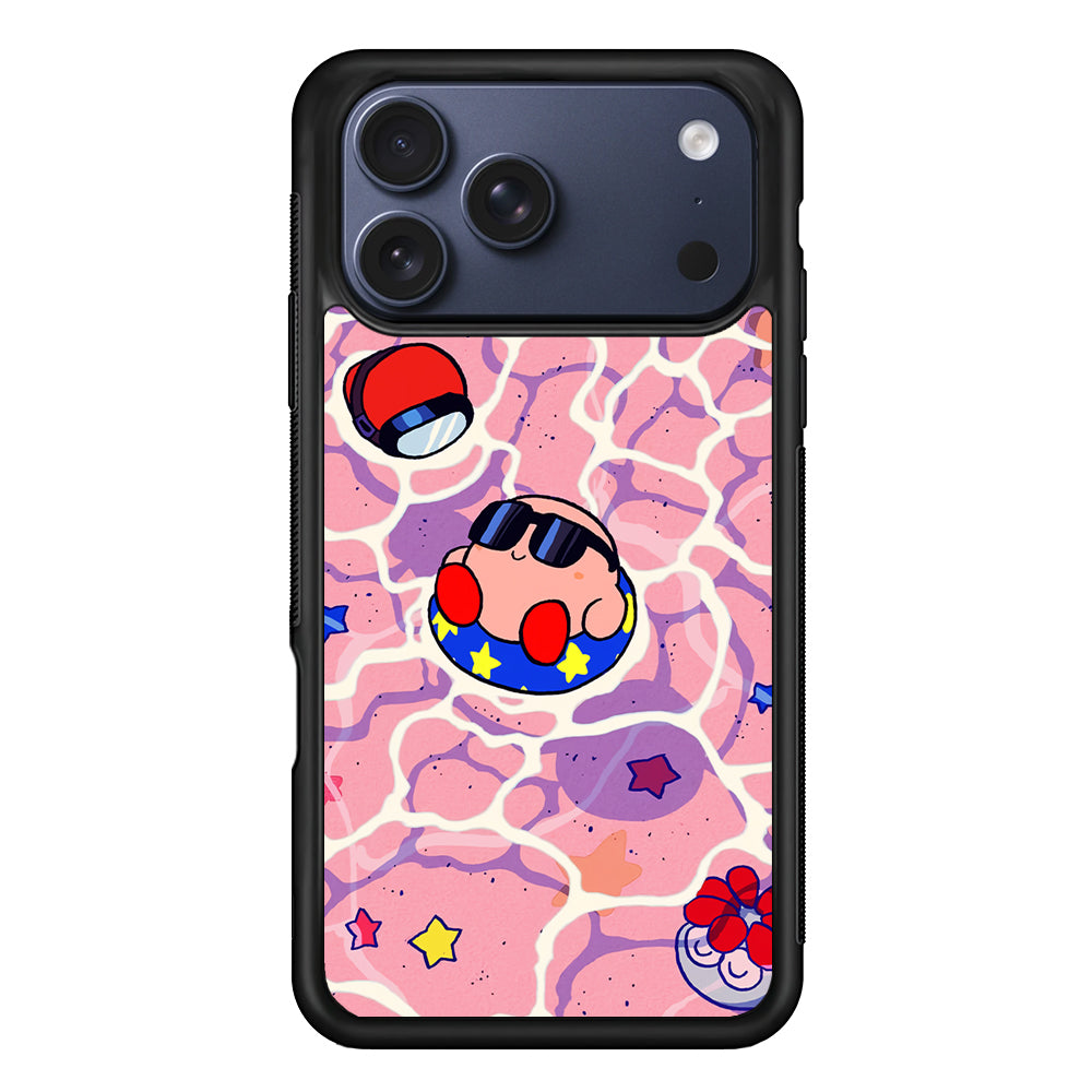 Kirby is Sunbathing on The Beach iPhone 17 Pro Max Case | Slim Protective Cover for iPhone 17 Pro Max