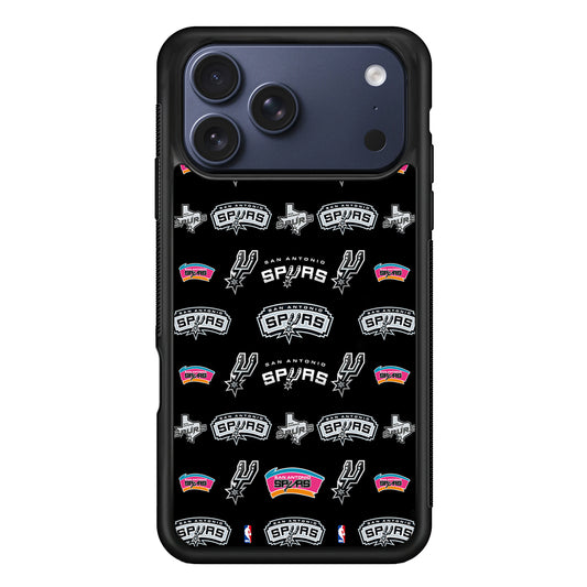 San Antonio Spurs Pattern iPhone 17 Pro Max Case | Slim Protective Cover for iPhone 17 Pro Max