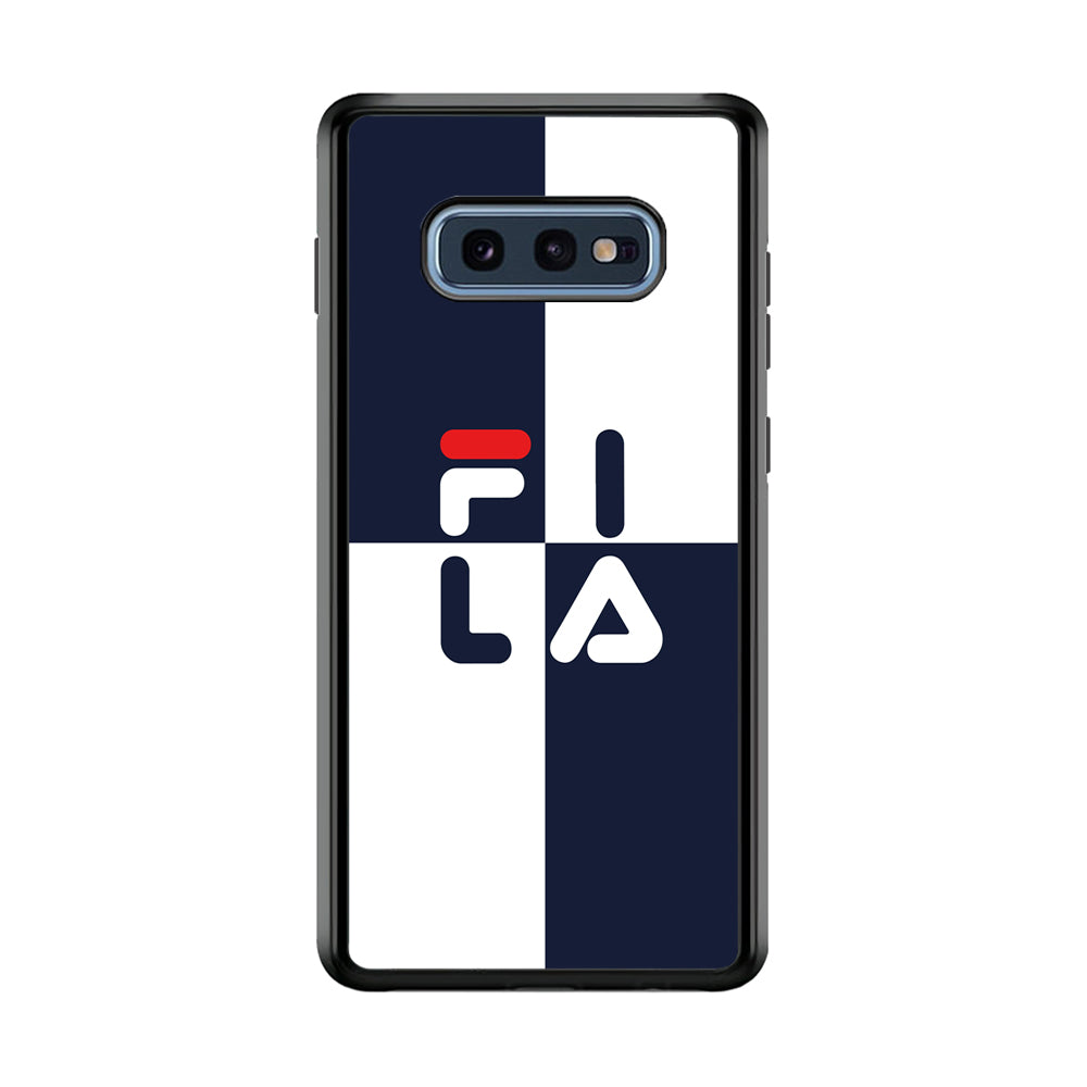 Fila Box Word Samsung Galaxy S10E Case | Slim Rubber Case for Samsung Galaxy S10E