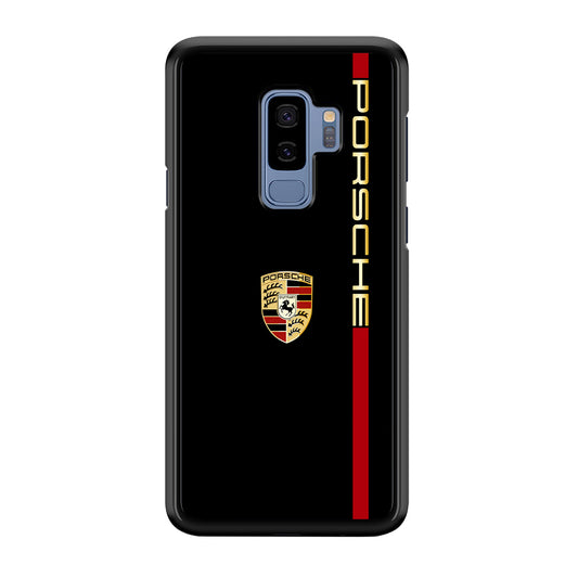 Porsche Car Logo Luxury Samsung Galaxy S9 Plus Case | Slim Rubber Case for Samsung Galaxy S9 Plus