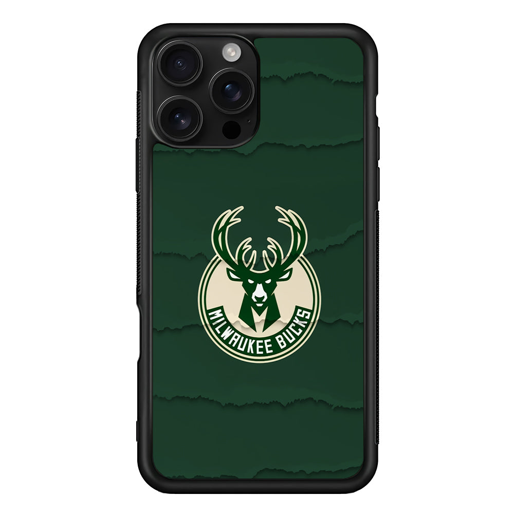 Milwaukee Bucks Logo iPhone 16 Pro Case | Durable Protective Case for iPhone 16 Pro