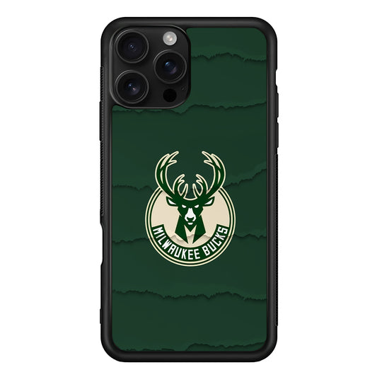 Milwaukee Bucks Logo iPhone 16 Pro Case | Durable Protective Case for iPhone 16 Pro