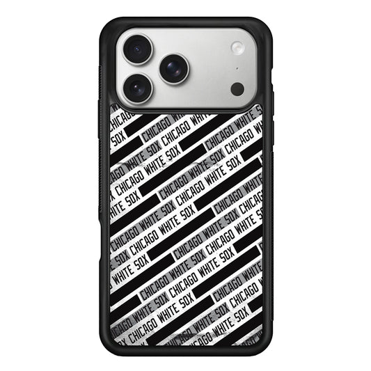 Chicago White Sox Pattern iPhone 17 Pro Case | Slim Rubber Case for iPhone 17 Pro
