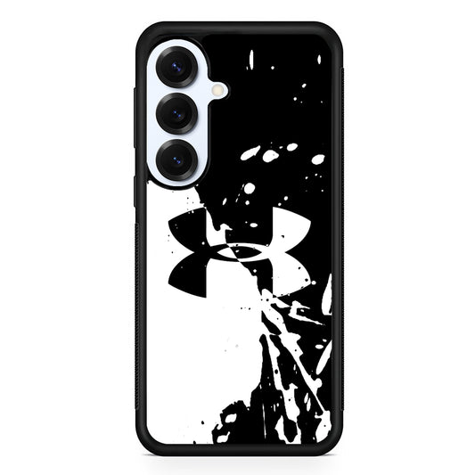 Under Armour Black White Samsung Galaxy S25 Plus Case | Slim Rubber Case for Samsung Galaxy S25 Plus