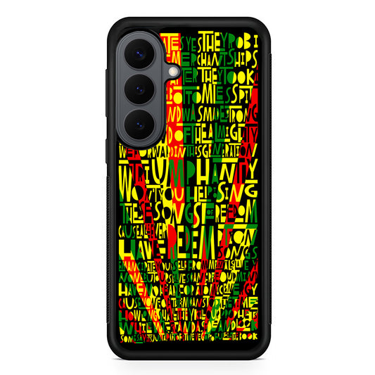 Bob Marley Redemption Song Samsung Galaxy S26 Plus Case | Slim Rubber Case for Samsung Galaxy S26 Plus
